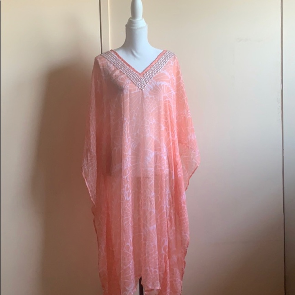 NWT Soaked L/XL long beach coverup
